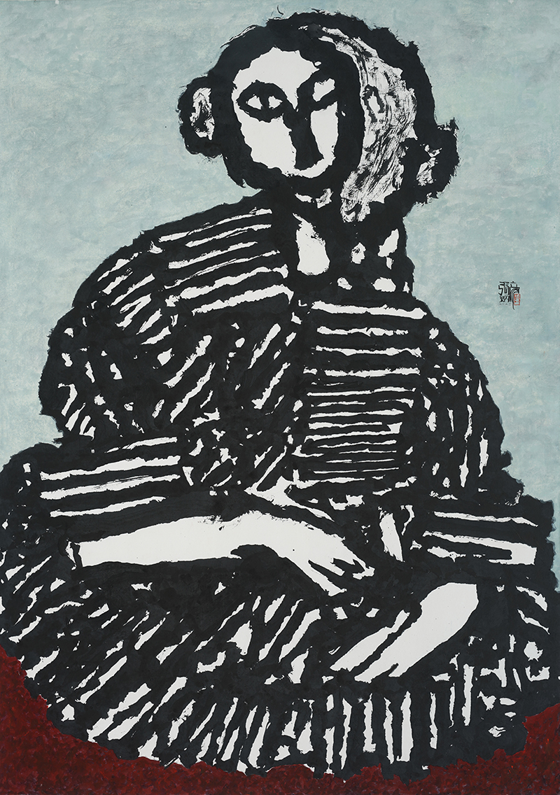 Jang Byeong Eun · Eastbrush · 张炳彥 · figure · mixed_media_on_paper · 1456mm_x_1030mm · 2025